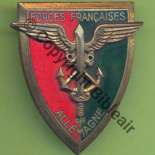 G0803 FORCES FRANCAISES ALLEMAGNE  MARDINI rue CHAPON Bol Dos lisse Src.Y.GENTY 6Eur07.14  